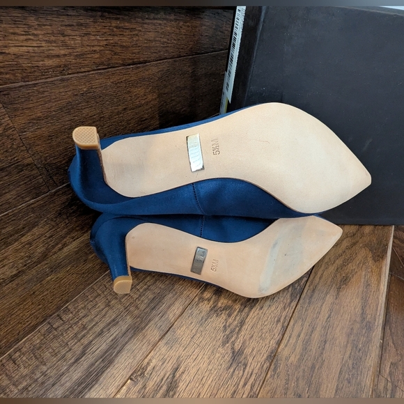 Gardenia Mid-Heel Pumps in Navy Badgley Mischka NWT Size 5.5 - Picture 7 of 13